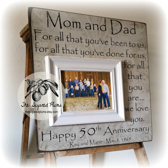 Gift Ideas For 50th Wedding Anniversary
 50th Anniversary Gifts Parents Anniversary Gift For All That