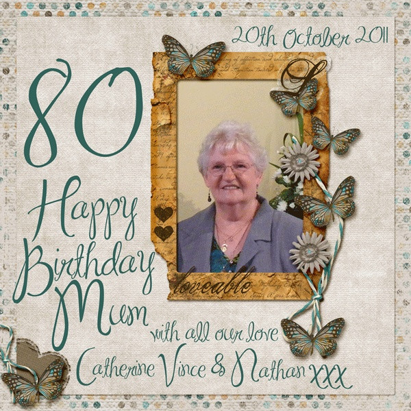 Gift Ideas For 80 Year Old Mother
 1000 images about Mom s 80th Birthday Party on Pinterest