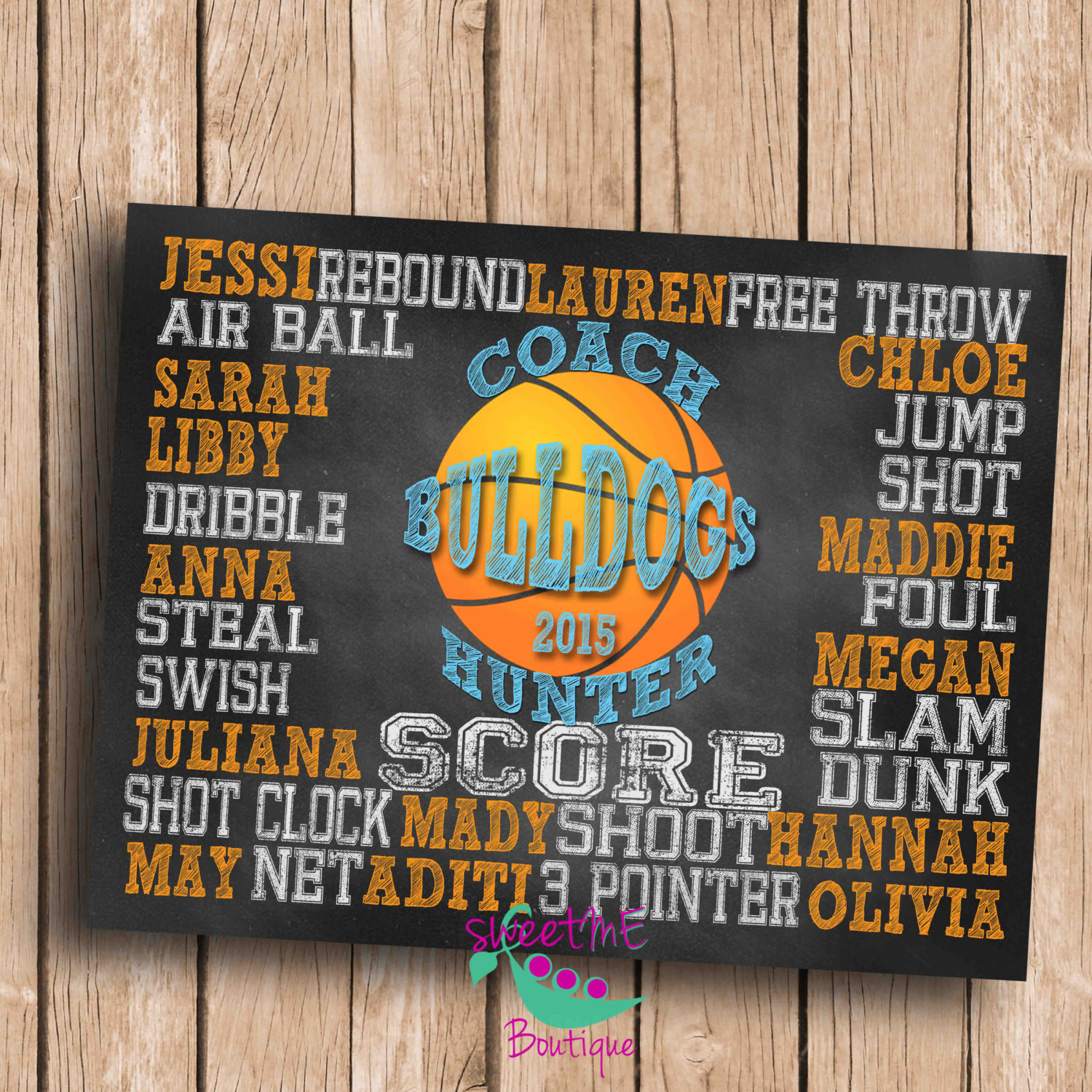 Gift Ideas For Basketball Coaches
 Customized Basketball coach t DIGITAL IMAGE personalized