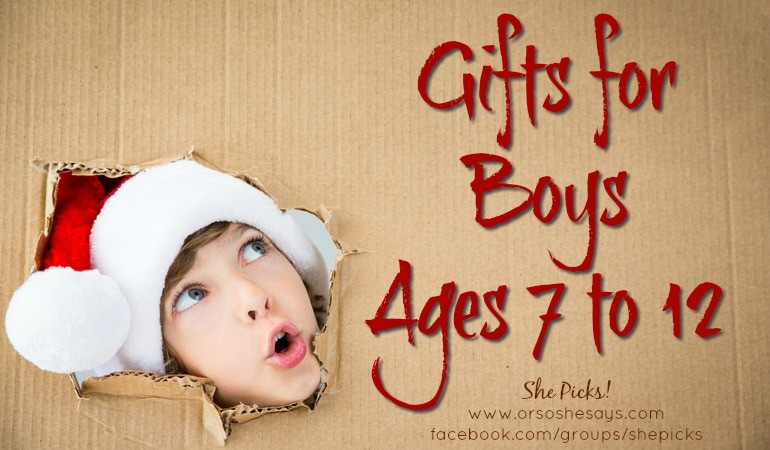 Gift Ideas For Boys Age 7
 Gifts for Boys Ages 7 to 12 She Picks 2017 Gift Guide