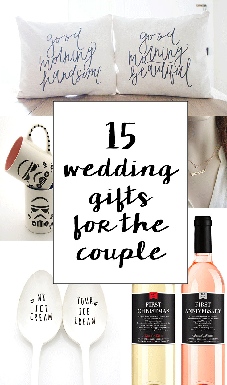 Gift Ideas For Couple
 15 Sentimental Wedding Gifts for the Couple