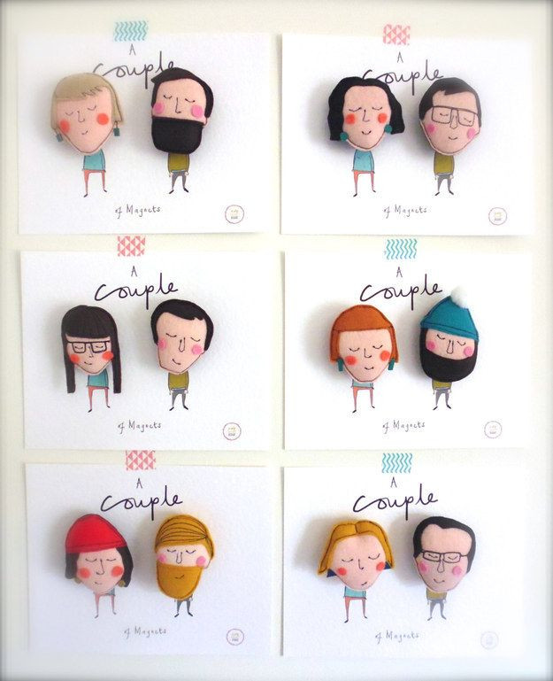 Gift Ideas For Couple
 Customized Couple Magnets