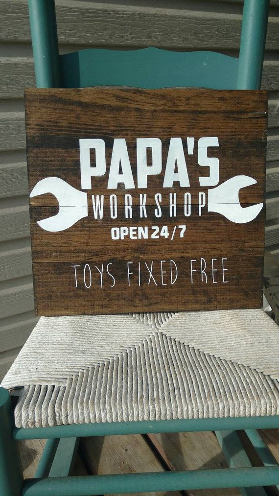 Gift Ideas For Grandfathers
 Grandparents t papa s workshop sign can be by