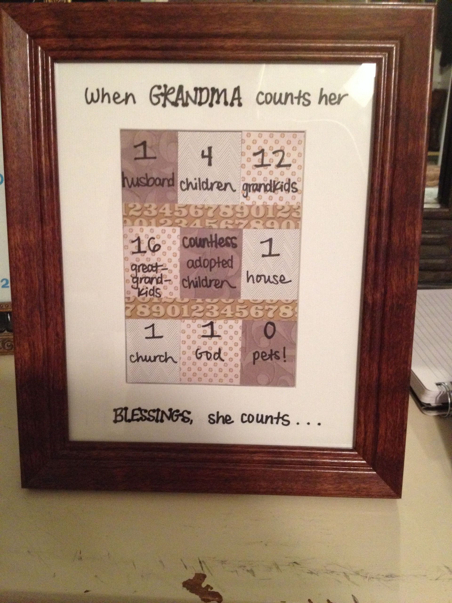 Gift Ideas For Grandmothers Birthday
 Craft for Grandma s birthday