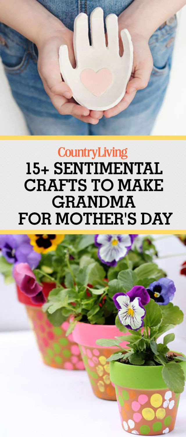 Gift Ideas For Grandmothers Birthday
 20 Sentimental Crafts to Make Grandma for Mother s Day