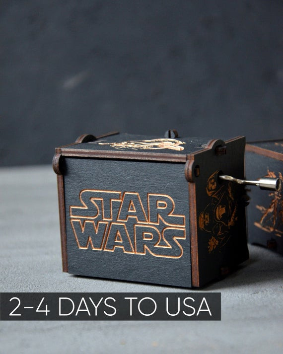 Gift Ideas For Musician Boyfriend
 Boyfriend Star Wars Gift Personalized Wooden Music Box