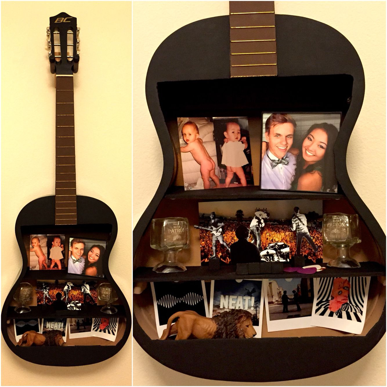 Gift Ideas For Musician Boyfriend
 Boyfriend musician guy diy t Guitar shelf