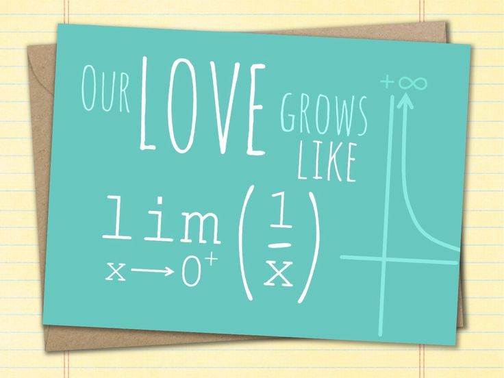 Gift Ideas For Nerdy Boyfriend
 Nerdy Love Card Funny Math Gift "Infinite Love