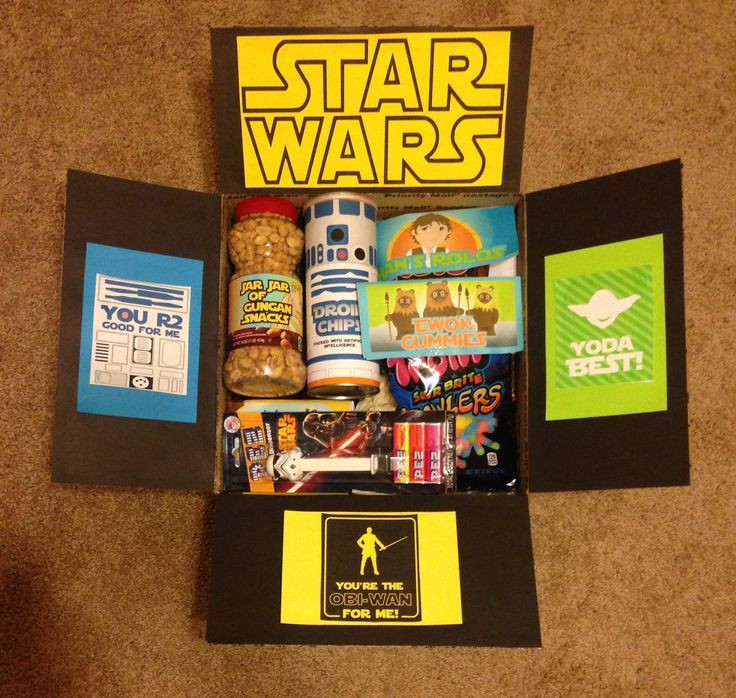 Gift Ideas For Nerdy Boyfriend
 Star Wars Care Package
