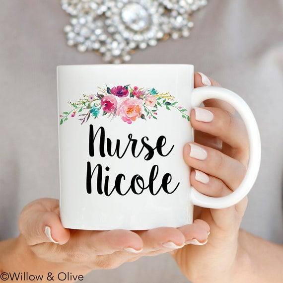 Gift Ideas For Nurses Graduation
 Nurse Mugs RN Mugs Personalized Nurse Mugs Custom Name Mug