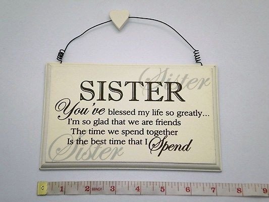 Gift Ideas For Sister Birthday
 Blessed Sister Wall Plaque Birthday Gift Ideas for Sisters