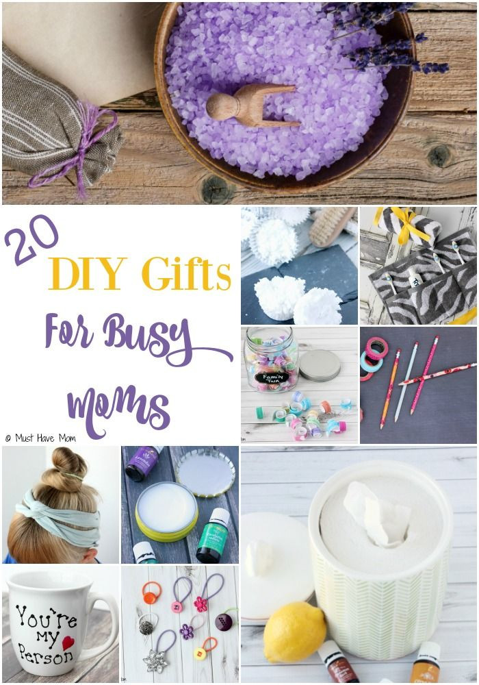 Gift Ideas For Young Mothers
 20 DIY Gifts For Busy Moms Inexpensive DIY t ideas