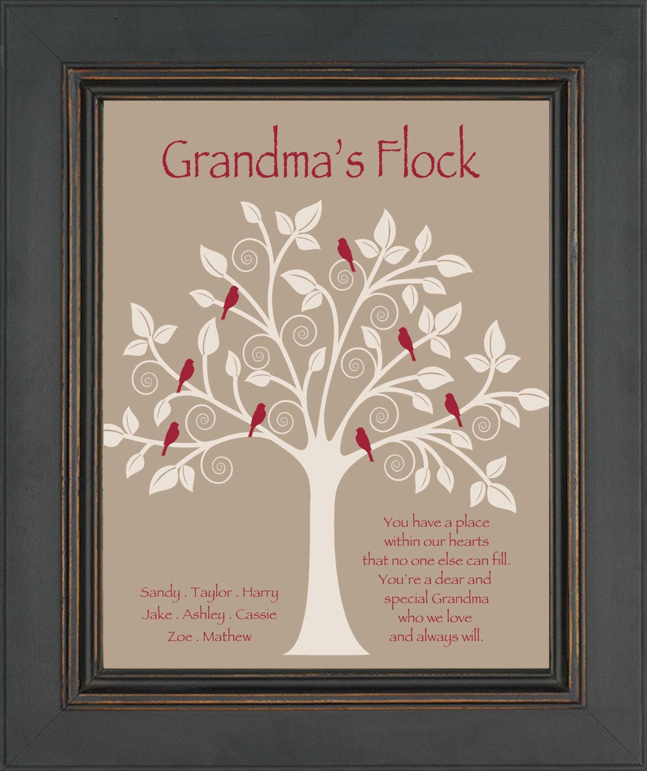 Gift Ideas Grandmother
 Grandma Gift Family Tree Personalized t for Grandmother