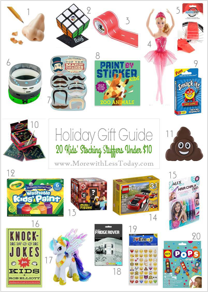 Gifts For Kids Under 10
 Stocking Stuffer Gifts Under $10 Inexpensive Gift Ideas