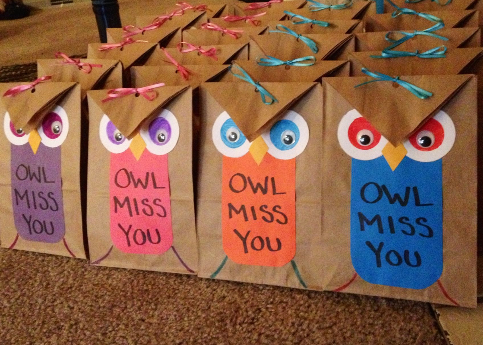Gifts For School Kids
 Made these owl t bags fill them with little toys and