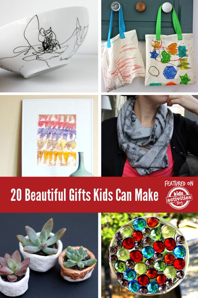 Gifts From Kids
 20 Beautiful Gifts Kids Can Make