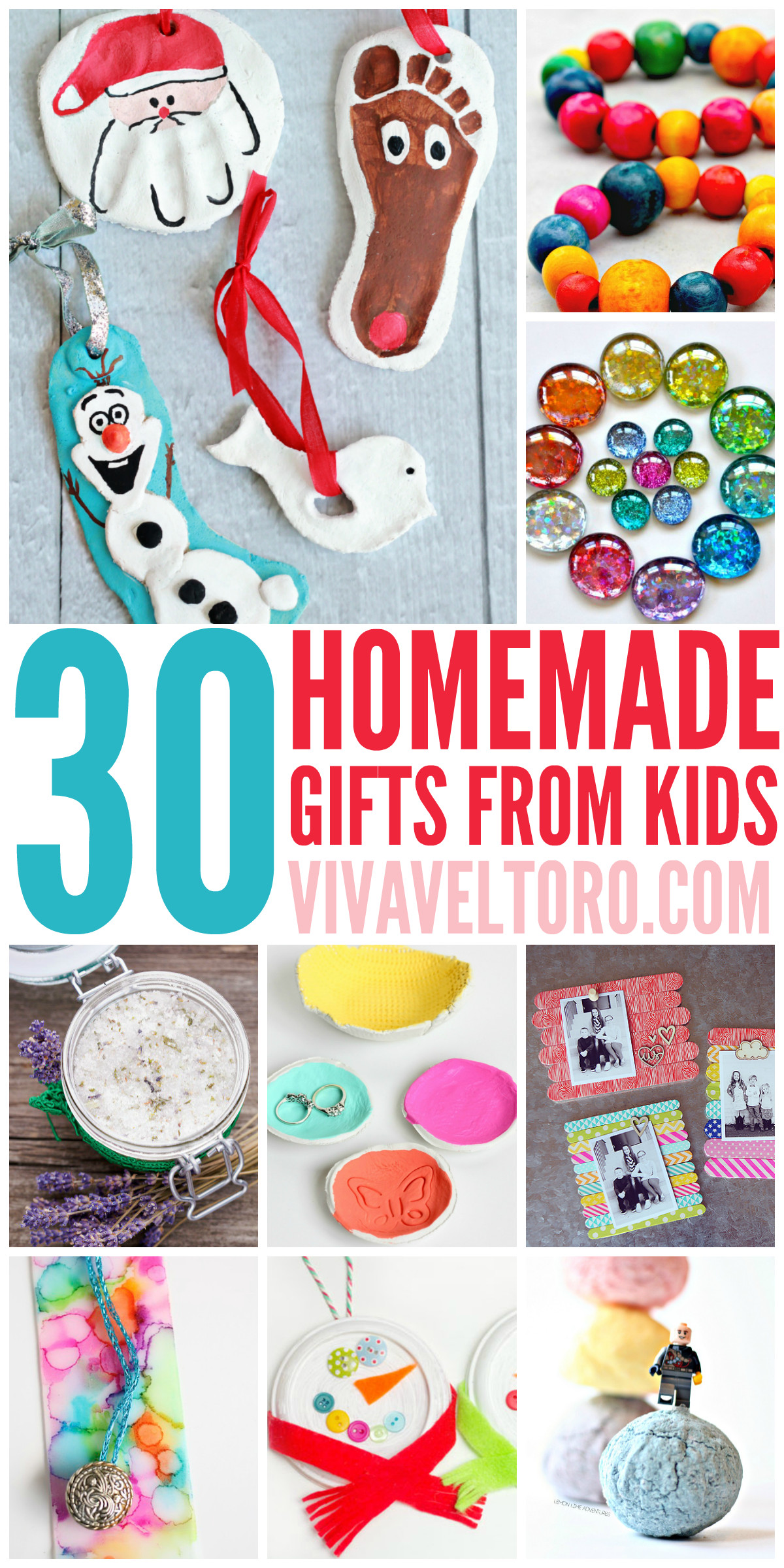 Gifts From Kids
 This list of full of crafts and DIY homemade t ideas