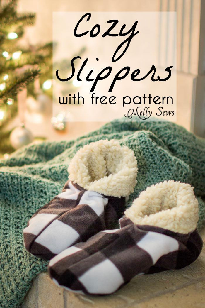 Gifts To Sew For Men
 Sew Slippers Free Pattern and Video Tutorial
