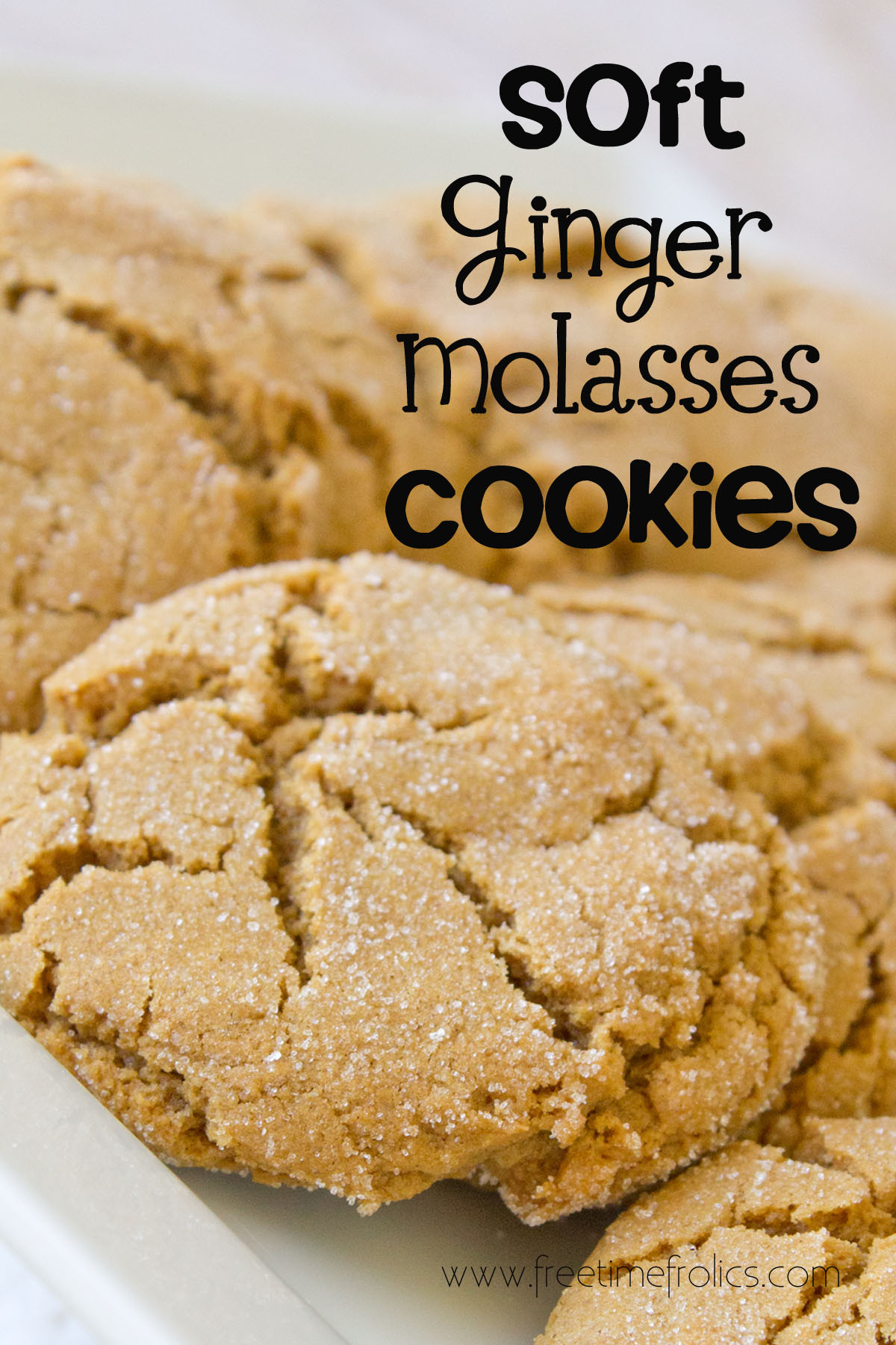 Gingerbread Molasses Cookies Recipe
 Soft Ginger Molasses Cookies Recipe Free Time Frolics