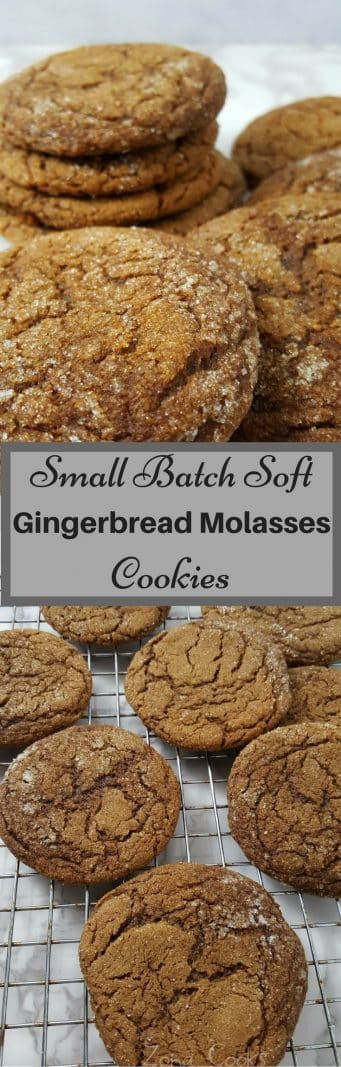 Gingerbread Molasses Cookies Recipe
 Soft Gingerbread Molasses Cookies Small Batch Recipe