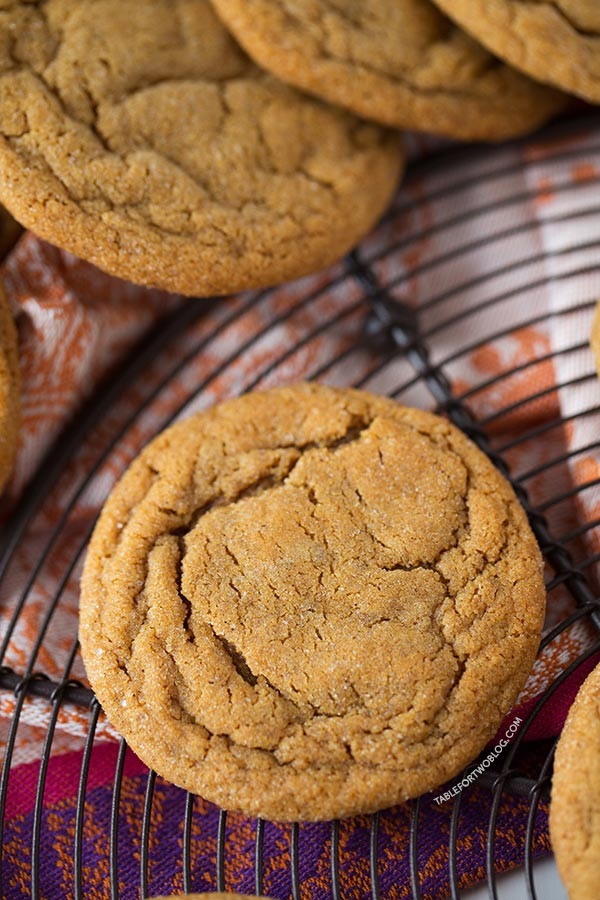 Gingerbread Molasses Cookies Recipe
 Soft and Chewy Ginger Molasses Cookies Table for Two