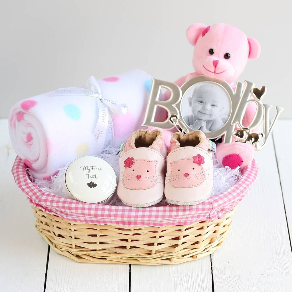 Girl Baby Gifts Ideas
 deluxe girl new baby t basket by snuggle feet