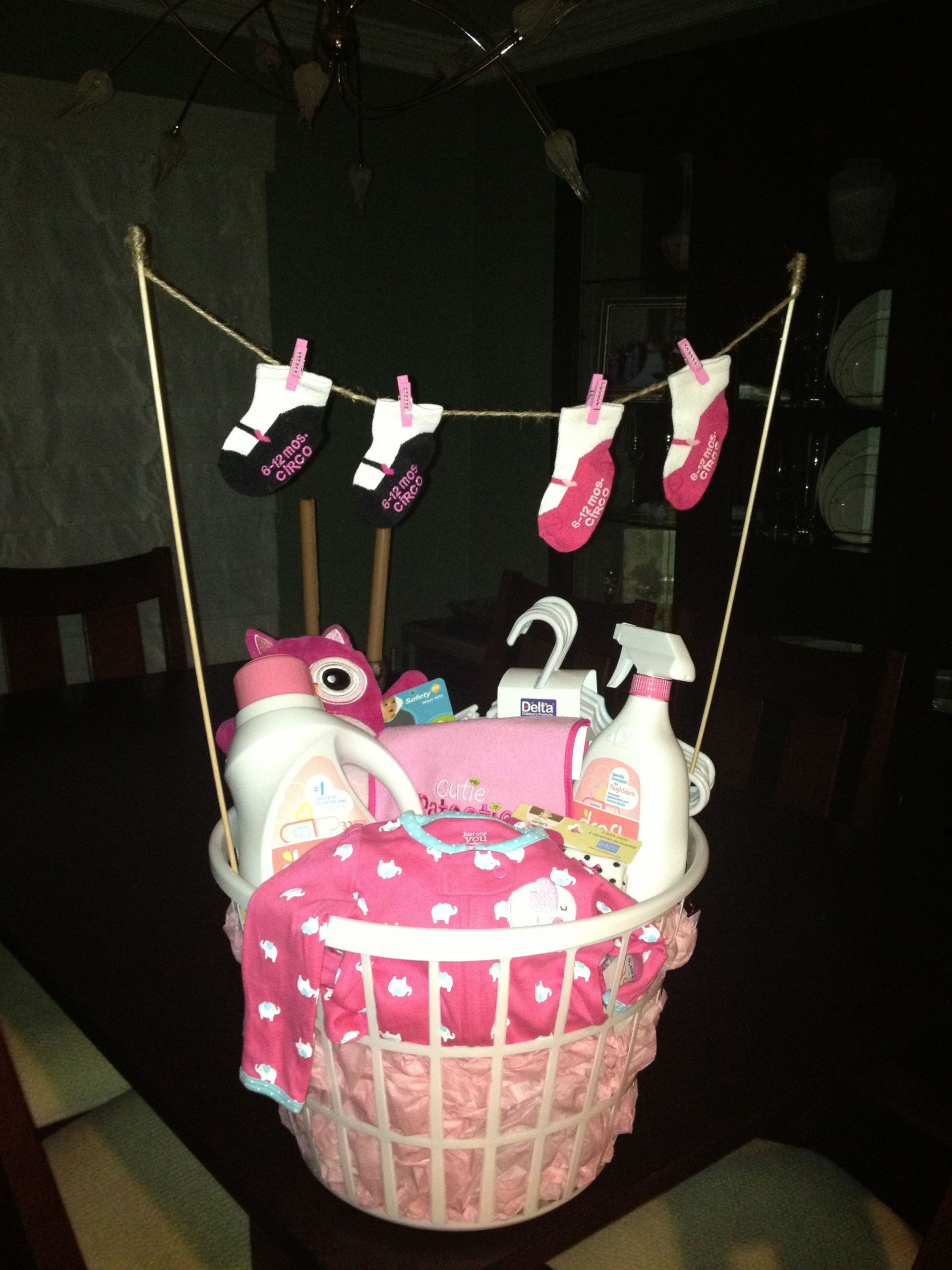 Girl Baby Gifts Ideas
 Laundry basket baby shower t Baby Gifts