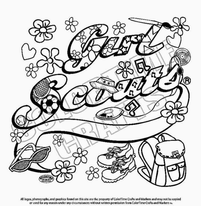 Girl Scout Coloring Pages Printable
 Girl Scout Coloring Sheets