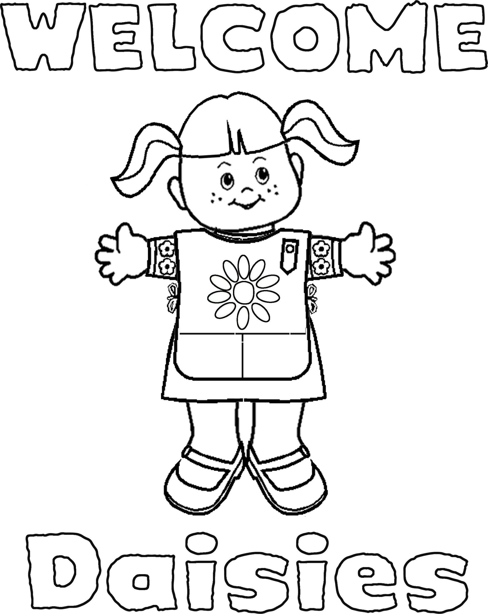 Girl Scout Coloring Pages Printable
 Girl Scouts Coloring Pages Coloring Home