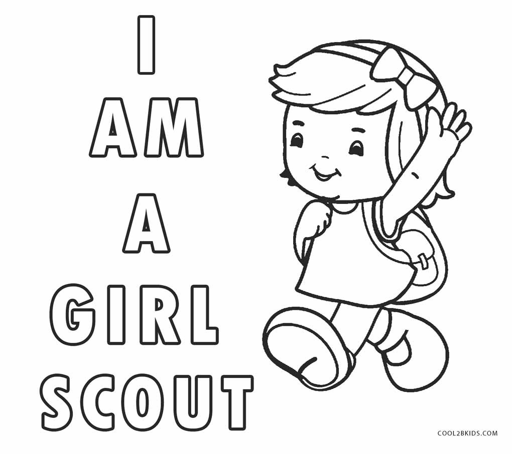 Girl Scout Coloring Pages Printable
 Free Printable Girl Scout Coloring Pages For Kids