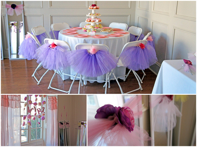 Girl Tea Party Ideas
 Pink Purple Ballerina Tea Party