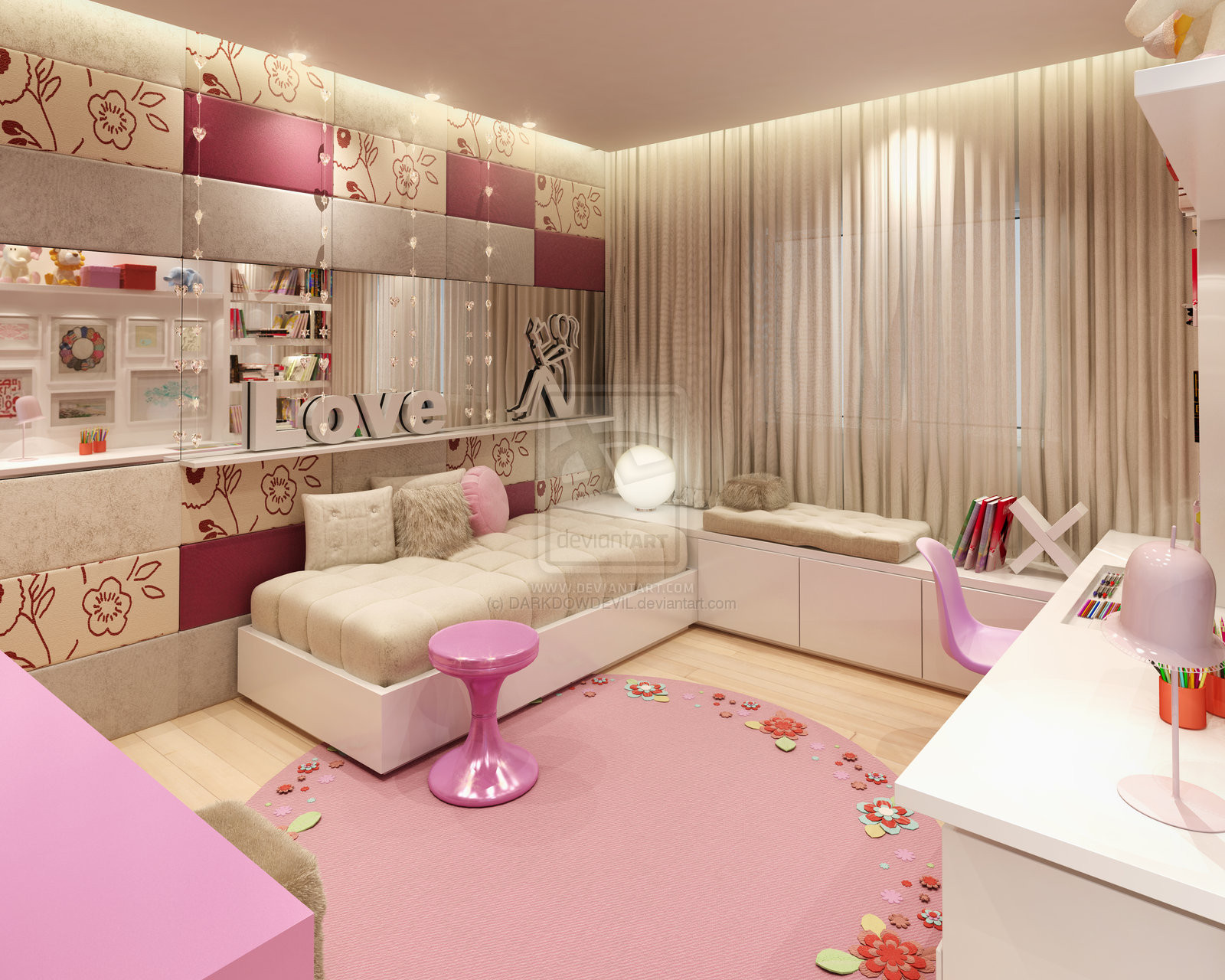 Girl Teens Bedroom
 Teenage Room Designs