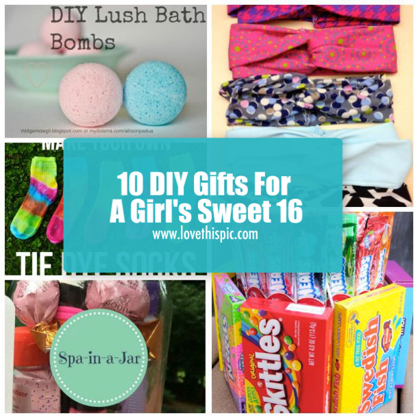 Girls 16 Birthday Gift Ideas
 10 DIY Gifts For A Girl s Sweet 16