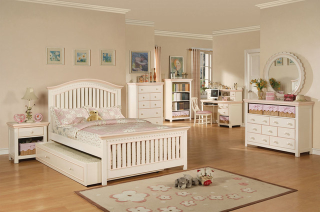 Girls Bedroom Furniture Sets
 White And Pink Girls Bedroom Set Contemporary Kids
