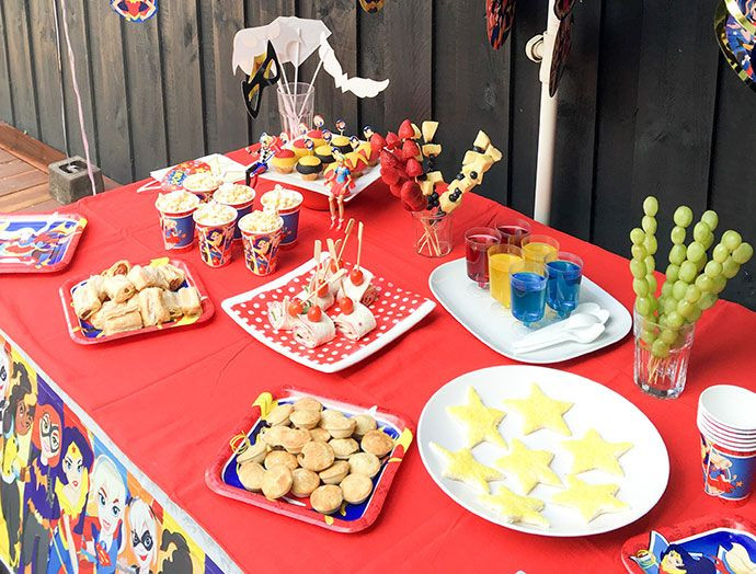 Girls Party Food Ideas
 Emma’s ‘DC Super Hero Girls’ Party Fun Party Food