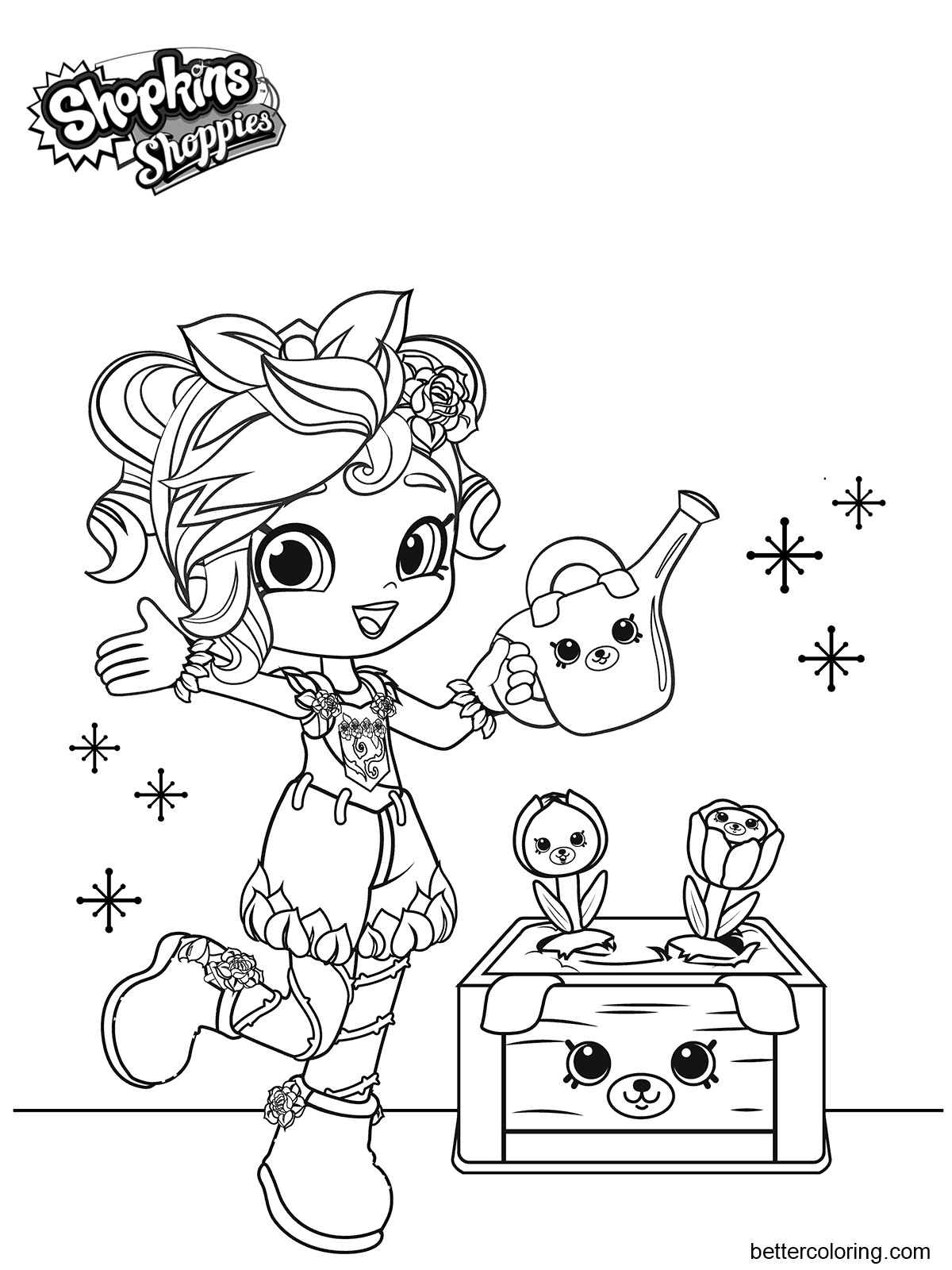 Girly Coloring Pages Printable
 Girly Shoppies Coloring Pages Free Printable Coloring Pages