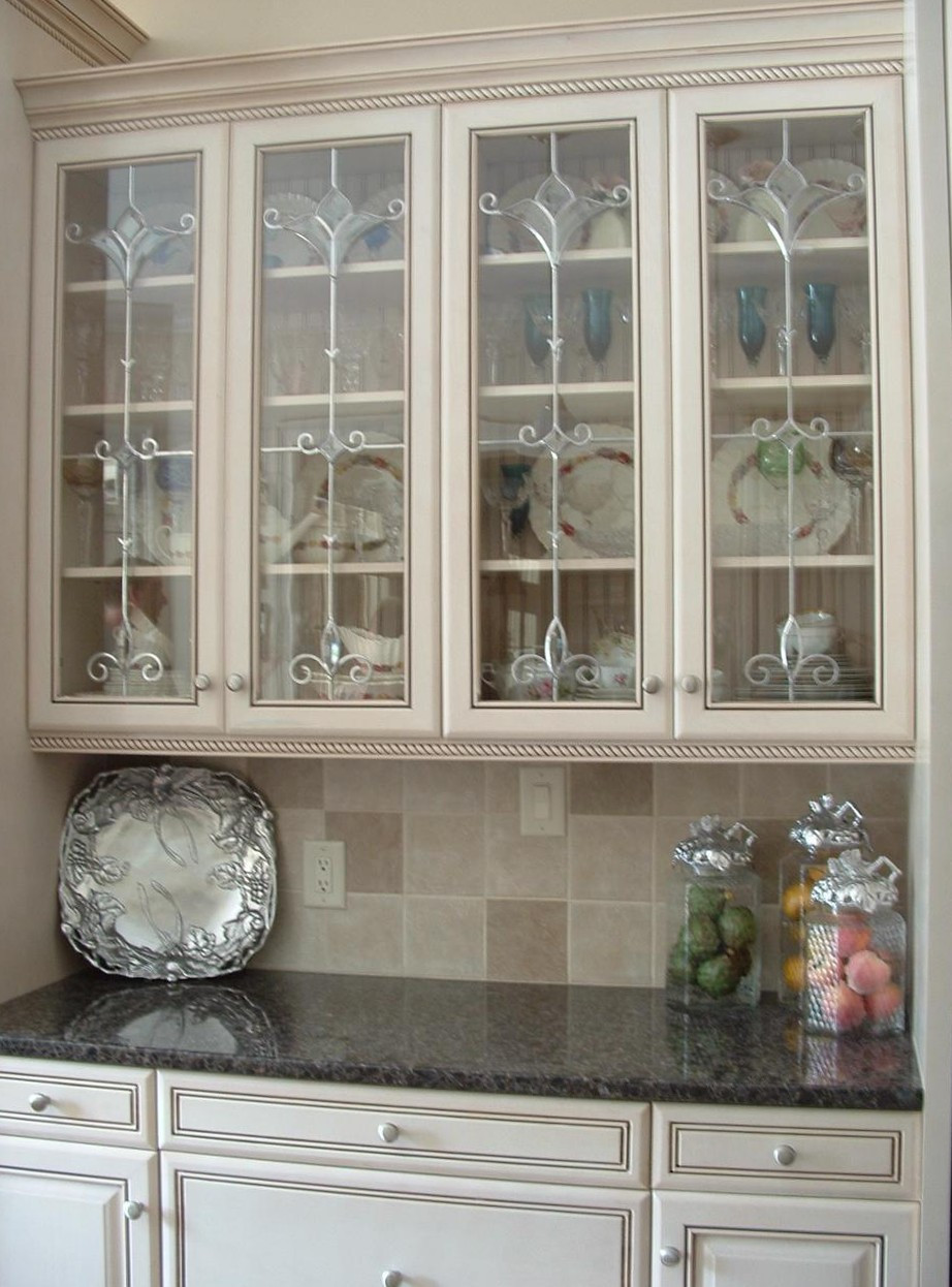 Glass Door Kitchen Cabinet
 CAROLINA CREATIVE GLASS & DESIGN INC