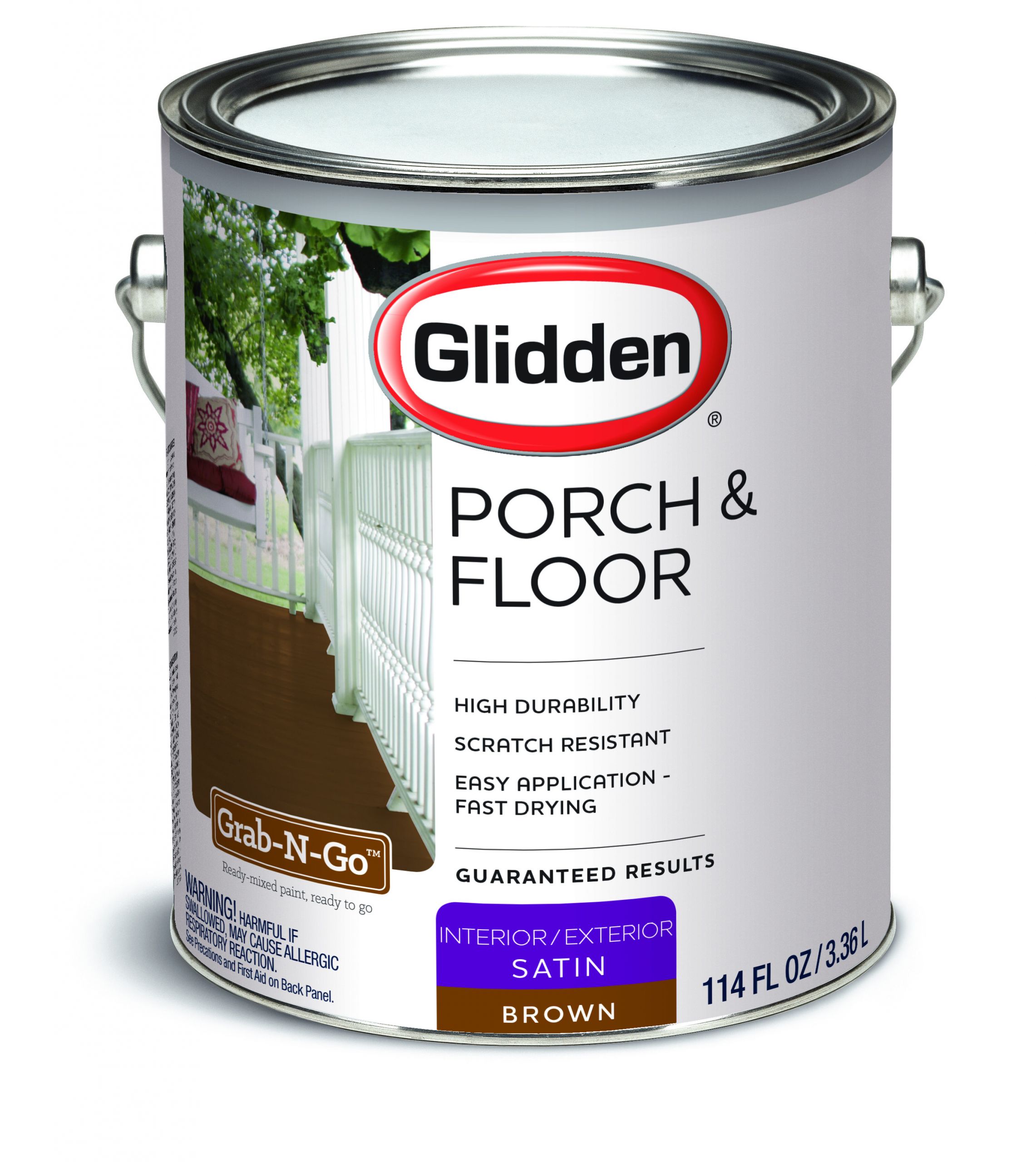 Glidden Deck Paint
 Glidden Porch & Floor Brown Satin Interior Exterior Paint