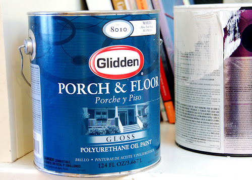 Glidden Deck Paint
 Take the Side Street Prepping My Cabinets for Paint