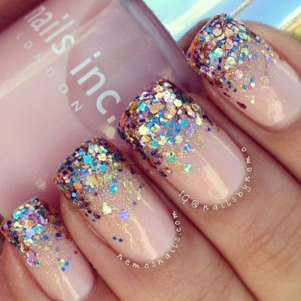 Glitter Nail Art Designs Pictures
 57 Most Beautiful Glitter Nail Art Design Ideas