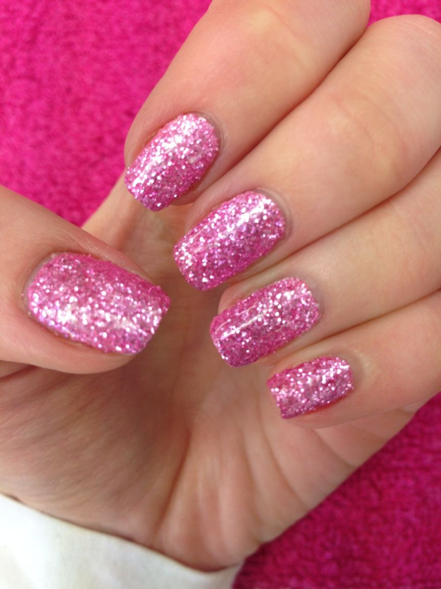 Glitter Pink Nails
 Time to Sparkle Pink Tourmaline loose nail art glitter