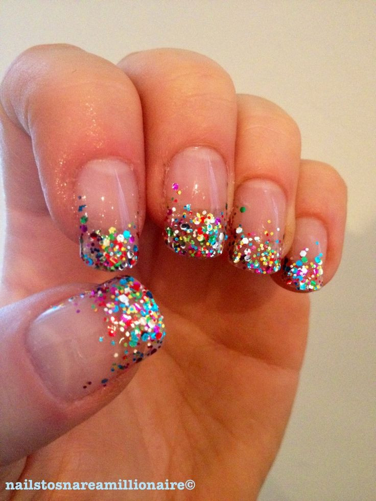 Glitter Tip Nails
 89 best Fingernail Art images on Pinterest
