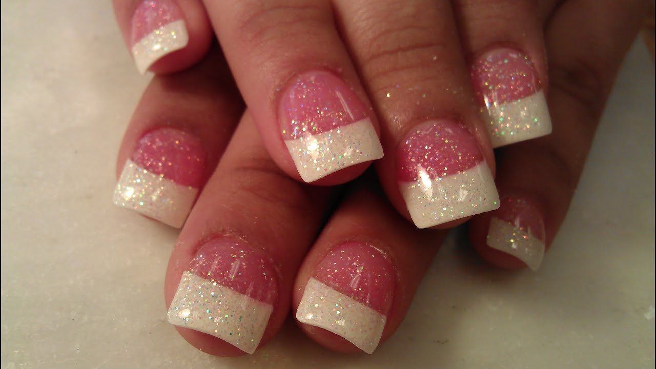 Glitter Tip Nails
 HOW TO SPARKLE GLITTER FRENCH TIP NAILS PART 2