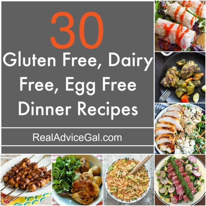 Gluten Free Dairy Free Dinner Recipes
 Gluten Free Dairy Free Egg Free Recipes Real Advice Gal