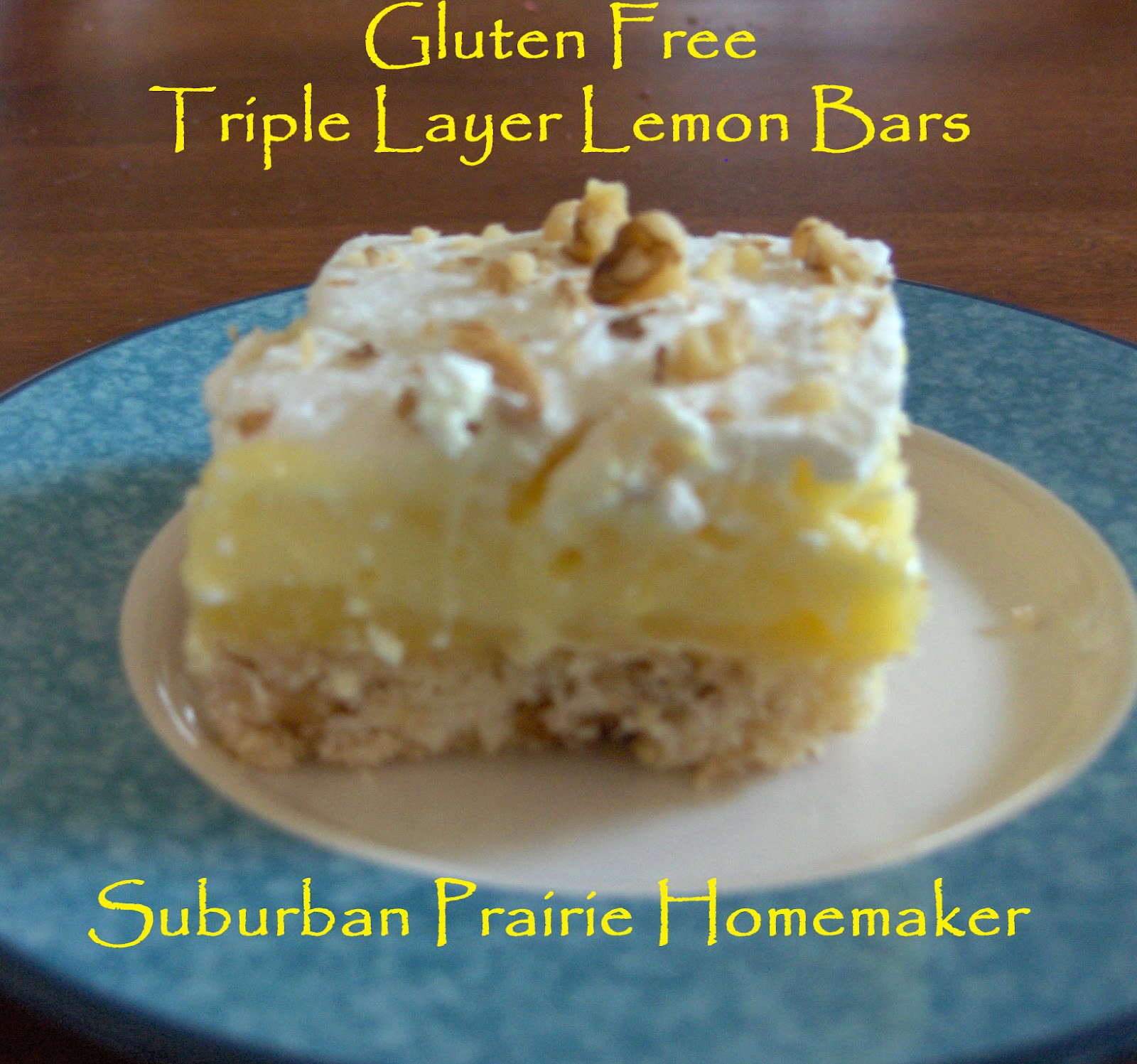 Gluten Free Lemon Cake Mix
 Suburban Prairie Homemaker Gluten Free Triple Layer Lemon