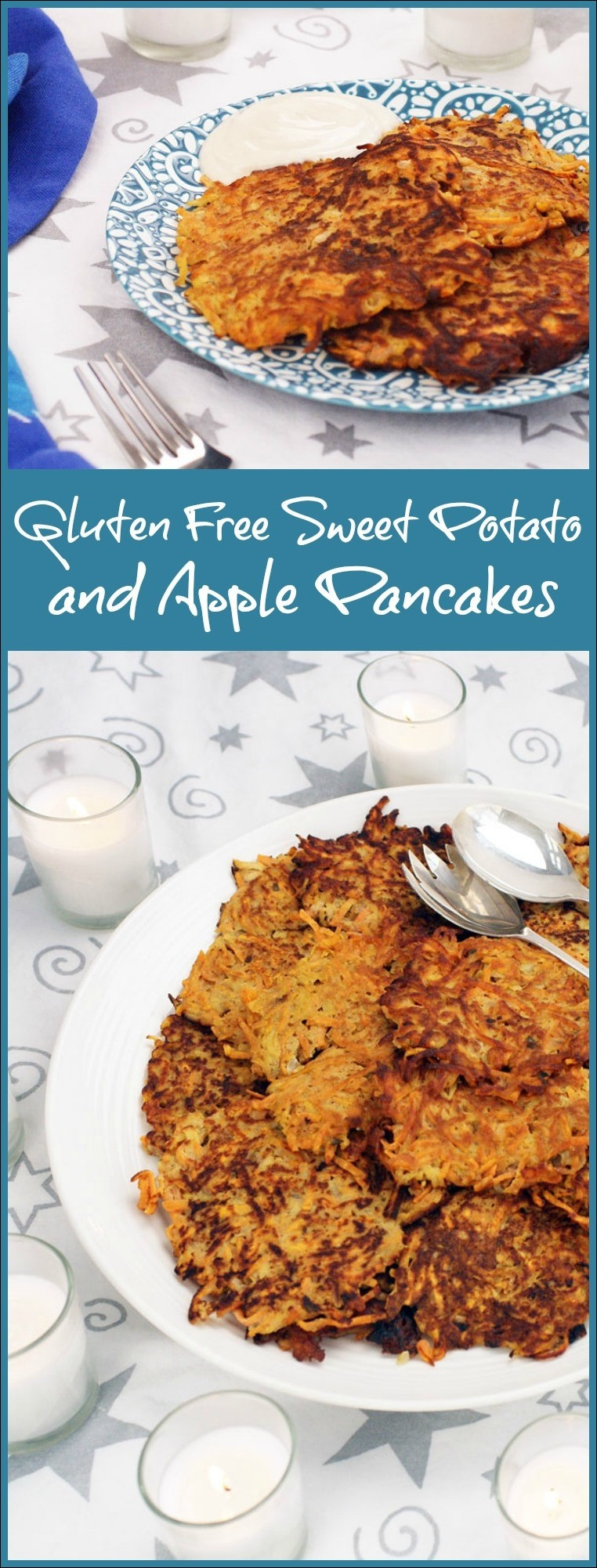 Gluten Free Sweet Potato Pancakes
 Gluten Free Sweet Potato and Apple Pancakes