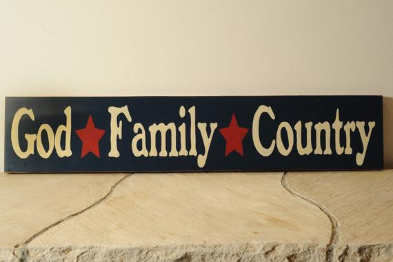 God Family Country Quote
 Items similar to God Family Country sign on Etsy