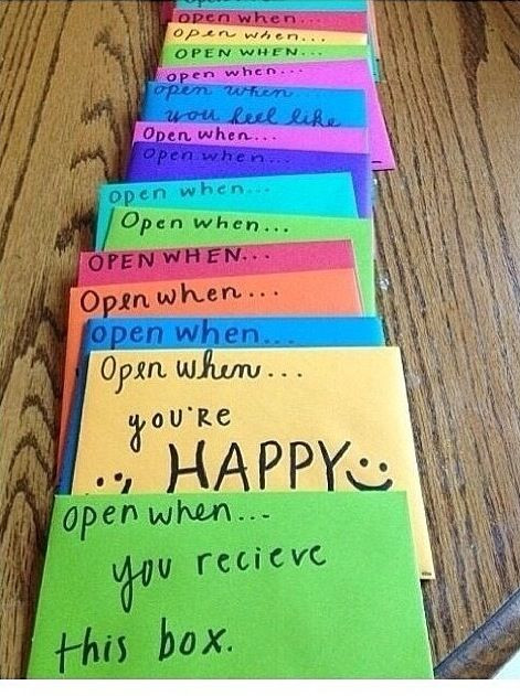Going Away Gift Ideas For Girlfriend
 Make A Open When Letters For Your Boyfriend girlfriend