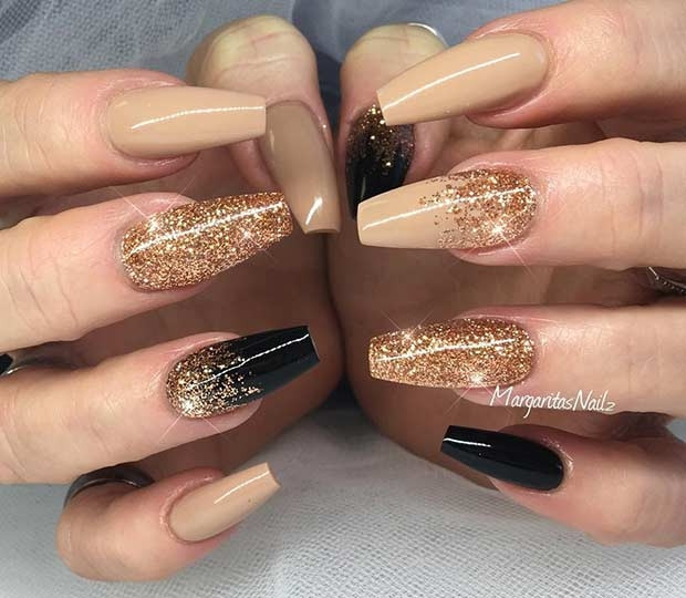 Gold Nail Ideas
 New Years Nails Designs All For Fashions fashion