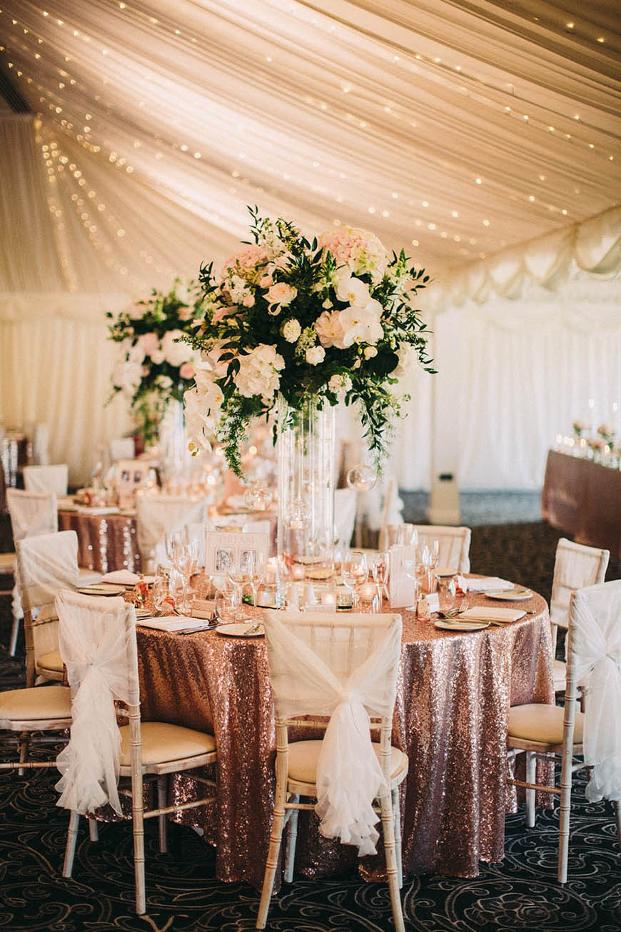 Gold Wedding Decorations Table
 Rose Gold Wedding Theme Wedding Ideas By Colour